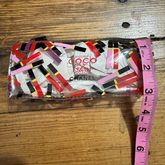 CHANEL Coco Gloss Clear See-through Makeup Cosmetic Bag/ Pouch - Picture 6 of 7